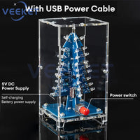 Xmas Tree DIY Kits RGB LED Flashing Tree DIY Kits Electronics Soldering Colorful 3D for Soldering Practice Learning thumbnail