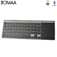 Slim 2.4G Wireless Keyboard with Touchpad Mouse Number Numeric USB Wireless Keypoard for Android Windows Desktop Laptop TV Box thumbnail
