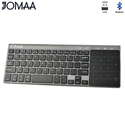 Slim 2.4G Wireless Keyboard with Touchpad Mouse Number Numeric USB Wireless Keypoard for Android Windows Desktop Laptop TV Box