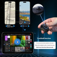Trackball Ring Mouse Wireless Dual Mode Bluetooth E-Book Page Flipping Air Mouse Short Video for Pc Tablet IOS Smart Car PPT thumbnail