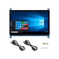 7 Inch Raspberry Pi 4/3/2/B/B+/A+ Monitor 1024x600 IPS 5-Points Capacitive Touchscreen Drive Free HDMI Display For Win 7/8/10 thumbnail