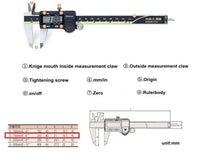 Mitutoyo LCD Digital Vernier Calipers 150/200/300mm 500-197-20 Stainless Steel Electronic Measuring Caliper 8in thumbnail