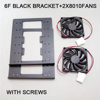 Chassis built-in 6F mechanical hard disk bracket metal 6x3.5 hard disk superimposed expansion fan cooling For PC case thumbnail