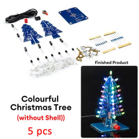 Xmas Tree DIY Kits RGB LED Flashing Tree DIY Kits Electronics Soldering Colorful 3D for Soldering Practice Learning thumbnail