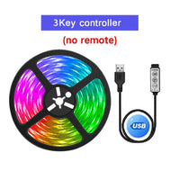 USB LED Strip Lights RGB 5050 LED Light Music Sync Color Changing TV Backlight Flexible LED Lamp Tape Ribbon for Party Home Deco thumbnail