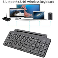Bluetooth Keyboard 2.4G Wireless Keyboard with Touchpad Card Slot Keyboard For Laptop Tablet Android IOS Ipad Gaming Keyboard thumbnail