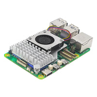 Raspberry Pi 5 Active Cooler Fan Aluminum Heatsink with PWM Speed Adjustable Fan Black Silver Blue Metal Radiator for RPi 5 thumbnail