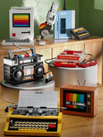 DIY Retro Electrical Appliances Furniture TV Computer Tape Walkman Game Consoles Radio Building Blocks Model Bricks Sets Toys thumbnail