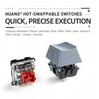 Machenike K500A-B84 Mechanical Keyboard 75% TKL Hot-Swappable Wired Gaming Keyboard 6-Color Backlit 84 Keys For PC Gamers Laptop thumbnail