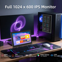 5/7 Inch IPS Type-C Secondary Screen Dynamic 1024x600 LCD Display CPU GPU RAM Monitoring Support Vertical Freely AIDA64 thumbnail