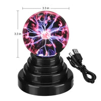 3/4/5/6 Inch Magic Plasma Ball Lamp LED Atmosphere Night Light Only Touch Sensitive Glass Plasma Light Bedroom Decor Kids Gifts thumbnail