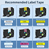 E1000PRO Tube Label Printer Sticker Label Printer & Label Tape 12mm Compatible for Brother Ptouch Label Machine TZe-231 HSe-231 thumbnail