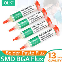OLK SMD Welding Flux  PCB Repair Soldering No-clean Ball Planting Rosin Solder oil Lead-Free Halogen-Free BGA 10cc thumbnail