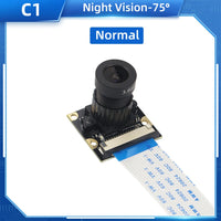 Raspberry Pi 4 Camera 5MP Night Vision 1080P Optional Wide Angle Fisheye IR-CUT Camera FF AF for Raspberry Pi 4B 3B+ 3B Zero thumbnail