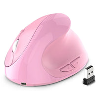 JOMAA Rechargeable Vertical Mouse Wireless USB 2.4G Right Hand Ergonomic Mice for Computer Laptop Gaming Mouse thumbnail