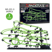 Marble Run Maze Race Track Games Luminous Spacerail Roller Coaster Level 2 3 4 Electric Elevator Model Education Science Toy thumbnail