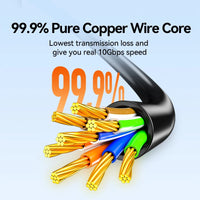 SAMZHE Slim Cat6A RJ45 Internet Cable High Speed 10Gbps 31AWG Support Cat8 Cat7 Network LAN Computer Patch Cable for PC & Gaming thumbnail