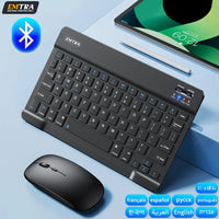 Bluetooth Wireless Keyboard Mouse For IOS Android Windows Tablet For iPad Air Mini Pro Spanish Korean Portugal Russian Keyboard thumbnail