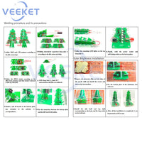 Xmas Tree DIY Kits RGB LED Flashing Tree DIY Kits Electronics Soldering Colorful 3D for Soldering Practice Learning thumbnail