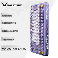 VALKYRIE Vk75 MIST Mechanical Keyboard Tri Mode E-Game Hot Swappable 2.4g/Wired/Bluetooth Rgb Gasket Customized Keyboard thumbnail