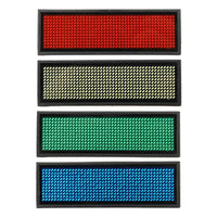 LED Mini Digital Display Screen Programmable Rechargeable Scrolling Name Message Tag Badge Sign 15 Display Language Nameplate thumbnail