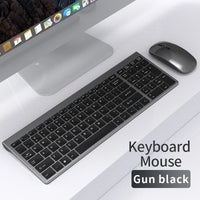 Wireless Keyboard Mouse Bluetooth 5.0 2.4G Combo Rechargeable Full Size Wireless Keyboard For Notebook Laptop Tablet iPad PC thumbnail