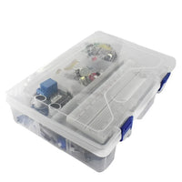 Starter Kit for Arduino Uno R3 - Uno R3 Breadboard and holder Step Motor / Servo /1602 LCD / jumper Wire/ UNO R3/850 thumbnail
