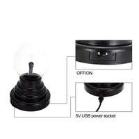 3/4/5/6 Inch Magic Plasma Ball Lamp LED Atmosphere Night Light Only Touch Sensitive Glass Plasma Light Bedroom Decor Kids Gifts thumbnail