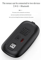 Wireless Keyboard Mouse Bluetooth 5.0 2.4G Combo Rechargeable Full Size Wireless Keyboard For Notebook Laptop Tablet iPad PC thumbnail
