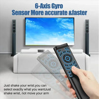 Air Mouse Remote Control Gyroscope 7 Color Backlit Dual Mode BT5.2 2.4G Wireless Keyboard Mouse For PC Android Smart TV Box thumbnail