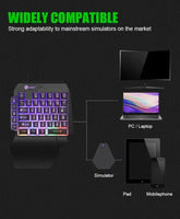 35-Key Single-Handed Mechanical Gaming Keyboard - USB Wired RGB Backlight, Ergonomic Design & Ultra-Slim Portable for Laptop/PC thumbnail