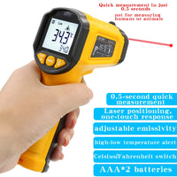 TS380 Infrared Non-Contact HYTAIS Thermometer Handheld Industrial High-Precision Electronic Temperature Gauge TS600 thumbnail