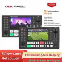 MOVMAGIC M4 M4S 5.5 Inch (4K/60P) Input 5CH Video switcher with 4HDMI&4SDI 1USB Input,USB 3.1 Support PTZ/USB/SD. thumbnail