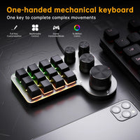 12 Keys 4 Knobs Programming Macro  Keyboard RGB USB Wired/Bluetooth-Compatible Photoshop Gaming Keypad Hot-swap Red Switch thumbnail