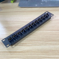 Patch Panel 12 Port CAT6 10G Support 1U Network Patch Panel UTP 19inch Wallmount or Rackmount Punch Down Block for CAT6 thumbnail