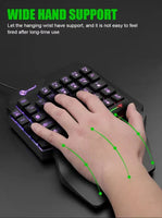 35-Key Single-Handed Mechanical Gaming Keyboard - USB Wired RGB Backlight, Ergonomic Design & Ultra-Slim Portable for Laptop/PC thumbnail