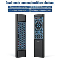 Air Mouse Remote Control Gyroscope 7 Color Backlit Dual Mode BT5.2 2.4G Wireless Keyboard Mouse For PC Android Smart TV Box thumbnail