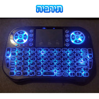 Bluetooth Wireless Mini Keyboard Backlit 2.4G USB English Russian French Spanish Portuguese Arabic Hebrew for Android TV Box PC thumbnail