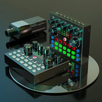 V8S Audio Mixer with Voice changer,Podcast Mixer,Sound Card for Phone Gaming Karaoke Studio Live Streaming Podcast thumbnail