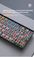 60% Wireless Mechanical Keyboard Bluetooth Dual Mode Hot-Swap Ziyoulang K68 Mini Keyboard 68-Key Red Switch for PC/IPhone iPad thumbnail