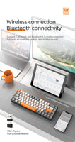 60% Wireless Mechanical Keyboard Bluetooth Dual Mode Hot-Swap Ziyoulang K68 Mini Keyboard 68-Key Red Switch for PC/IPhone iPad thumbnail