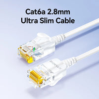 SAMZHE Slim Cat6A RJ45 Internet Cable High Speed 10Gbps 31AWG Support Cat8 Cat7 Network LAN Computer Patch Cable for PC & Gaming thumbnail