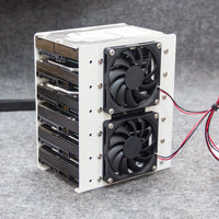 Chassis built-in 6F mechanical hard disk bracket metal 6x3.5 hard disk superimposed expansion fan cooling For PC case thumbnail