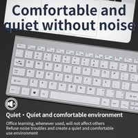 Wireless Keyboard Mouse Bluetooth 5.0 2.4G Combo Rechargeable Full Size Wireless Keyboard For Notebook Laptop Tablet iPad PC thumbnail