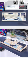 K8 100 Key Wireless Mechanical Keyboard Tri-mode Connection,Full Key Hot Swap,lighting Effects,Gasket Muffler Structure, Laptops thumbnail