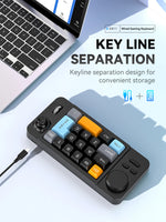 Programmable Wired Mechanical Keyboard with Volume Scroll Wheel,Game Joystick 19Key Hot-Swappable Number Keypad for Win8/10/Mac thumbnail