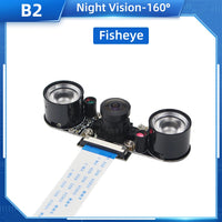 Raspberry Pi 4 Camera 5MP Night Vision 1080P Optional Wide Angle Fisheye IR-CUT Camera FF AF for Raspberry Pi 4B 3B+ 3B Zero thumbnail