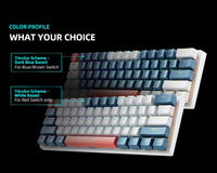 Machenike K500-B61 Mini Mechanical Keybaord 60% Form Factor 61Keys Gaming Keybaord Wired Full Key Hot-Swappable RGB Backlit thumbnail
