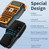 E1000PRO Tube Label Printer Sticker Label Printer & Label Tape 12mm Compatible for Brother Ptouch Label Machine TZe-231 HSe-231 thumbnail