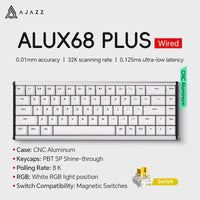 AJAZZ AK680 MAX Magnetic Switch Mechanical Keyboard 60% Rapid Trigger 0.01mm 8K/1K Return 68 keys Wired/Wireless Gaming Keybaord thumbnail